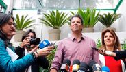 Fernando Haddad a votar nas eleições presidenciais do Brasil