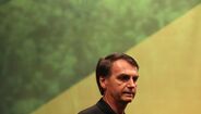 Jair Bolsonaro na campanha das presidenciais do Brasil