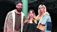 Raúl Meireles com a mulher Ivone e a filha Lara