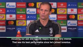 Allegri elogia Ronaldo: «Com o Nápoles fez o melhor jogo pela Juventus»