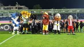 Jubas marcou presença na apresentação da mascote do Feirense