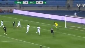 Foi desta forma que Cervi se estreou a marcar pela Argentina