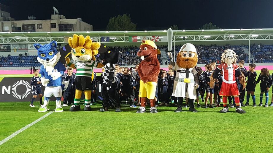 Jubas marcou presença na apresentação da mascote do Feirense