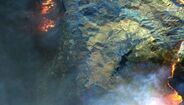 Satélite capta a destruição dos incêndios da Califórnia