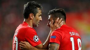 Tondela-Benfica: Jonas apto, Salvio de fora