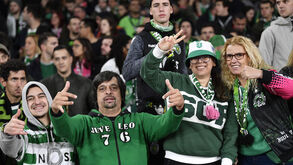 Adeptos do Sporting mostram-se em Londres