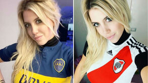Wanda Nara quis ser politicamente correta no duelo Boca-River mas o resultado não foi o esperado