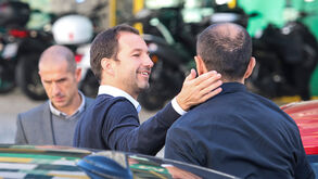 Leonardo Jardim foi dar força a Varandas