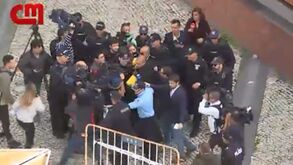 Assim foi a chegada do autocarro do Sporting a Alvalade