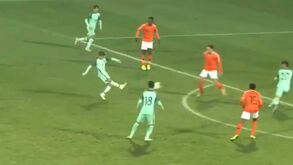 Grande golo de Tiago Dantas não evitou a derrota dos sub-19 com a Holanda