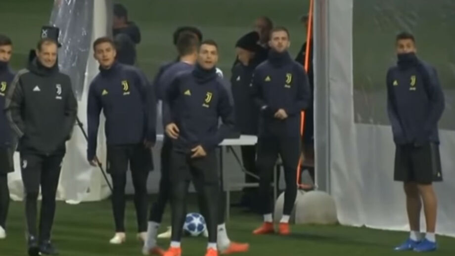 Português mostra habilidades no treino