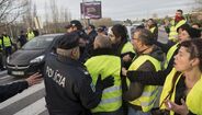 Manifestação de coletes amarelos em Leiria