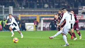 Cristiano Ronaldo é o futebolista que participou em mais golos na Serie A