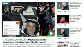 Despedimento de Mourinho faz manchetes em toda a Europa 