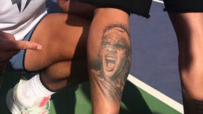 Tatuagem de André Horta mereceu a aprovação de Rafa Nadal