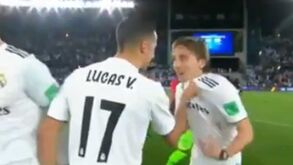Lucas Vásquez para Modric: «Dá-me a bola, croata de m...»