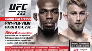 Record oferece acessos pay-per-view para o UFC 232