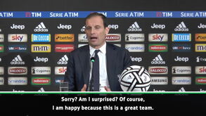 Até Allegri está surpreendido com o recorde de pontos da Juventus