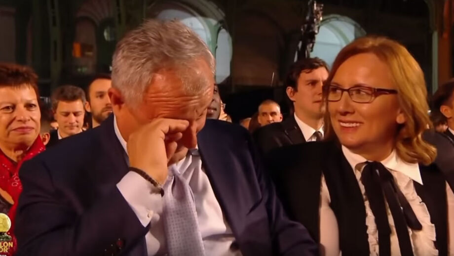 A mãe também não escondeu o orgulho