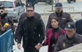 Ronaldo com Georgina à chegada ao tribunal de Madrid