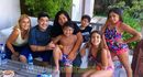 Maradona acompanhado de Verónica Ojeda e do filho Dieguito