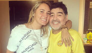 Oliva e Maradona quando ainda estavam juntos