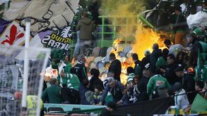 Fogo assustou nas bancadas de Alvalade antes do clássico