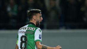 Bruno Fernandes assume braçadeira de capitão no Sporting
