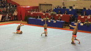 Ginástica acrobática na Maia com recorde de 380 atletas