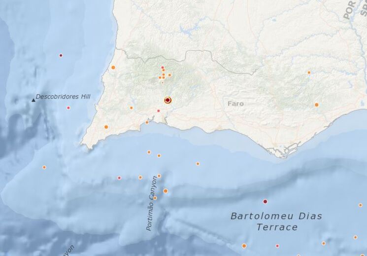 Sismo de magnitude 3.3 sentido em Silves