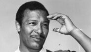 Benfica-Boavista, 11-0, 1954. Coluna marcou três golos