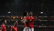 Benfica celebra golo marcado ao Nacional