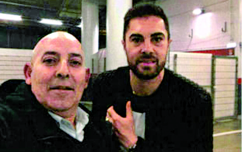 José Augusto Silva, arguido do processo E-Toupeira, com o jogador Jardel