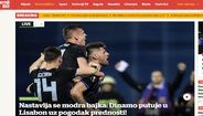 Vecernji list - 'O conto de fadas continua: Dínamo viaja para Lisboa em vantagem'