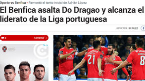 A vitória do Benfica na imprensa internacional