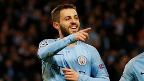 Bernardo Silva marcou e também houve festa portuguesa em Manchester