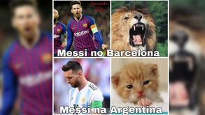 Memes 'vingam-se' em Messi na derrota da Argentina frente à Venezuela