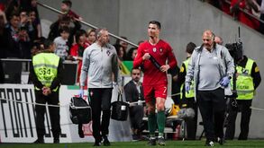 Primeiro nariz e depois perna: o azarado jogo de Cristiano Ronaldo