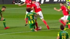 Benfiquistas pediram penálti sobre Samaris mas árbitro mandou seguir