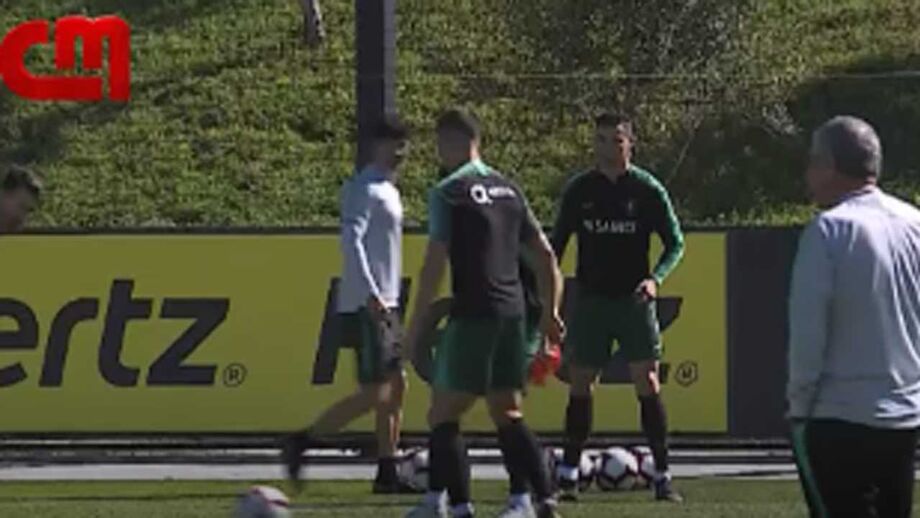 Craque da Juventus treinou esta terça-feira na Cidade do Futebol