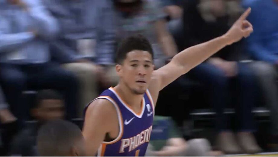 Na partida entre os Phoenix Suns e os Utah Jazz