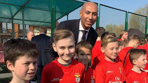 Luisão inaugurou academia do Benfica na Ucrânia