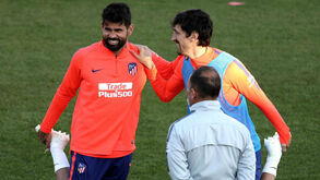Diego Costa já voltou aos treinos no Atlético Madrid