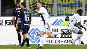 Cristiano Ronaldo marca no Inter-Juventus: o 'tiro' que deixou o guarda-redes pregado ao relvado