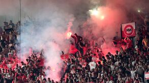 Confusão na bancada no Sp. Braga-Benfica
