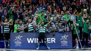 Câmara de Lisboa recebe equipa do Sporting campeã europeia de futsal