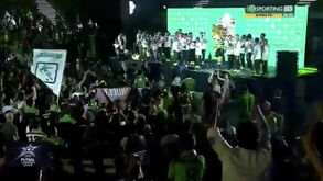 O vídeo polémico das celebrações do Sporting após o título europeu de futsal