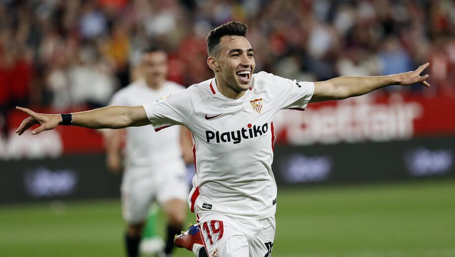 Munir El-Haddadi, Sevilha – jogou a final de 2014 pelo Barcelona