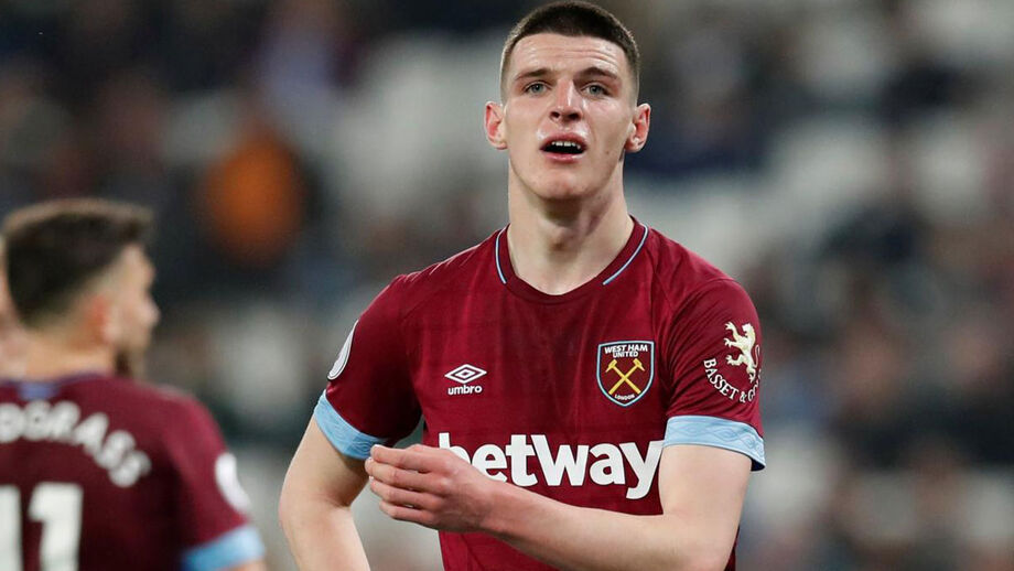 Declan Rice - Médio centro inglês do West Ham de 20 anos, avaliado em 57,7 milhões de euros.