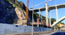 Obras junto à ponte da Arrábida, na marginal do Douro